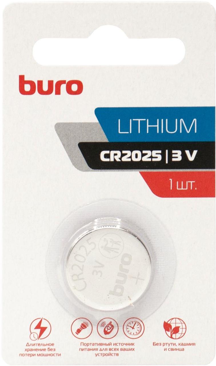 Батарея Buro Lithium CR2025 (1шт) блистер - фото 1 - id-p214272855