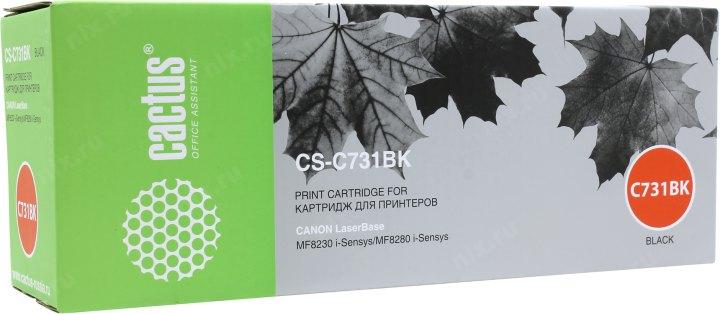 Картридж Cactus CS-C731BK Black для Canon MF8230/8280 - фото 1 - id-p211966633