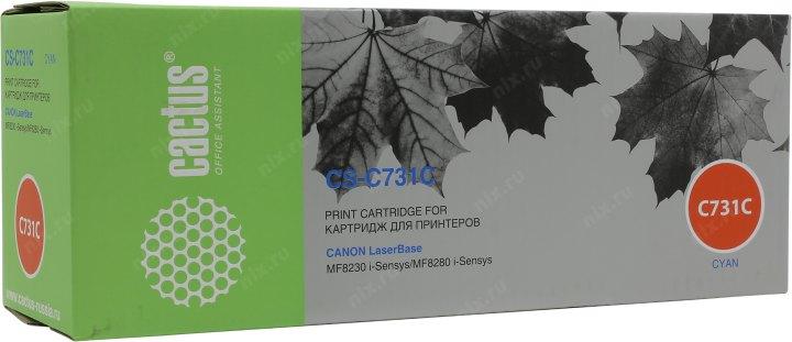 Картридж Cactus CS-C731C Cyan для Canon MF8230/8280 - фото 1 - id-p211966632