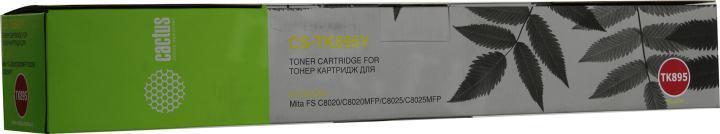 Картридж лазерный Cactus CS-TK895Y TK-895Y желтый (6000стр.) для Kyocera Mita FS C8020/C8020MFP/C8025/C8025MFP - фото 1 - id-p214267782