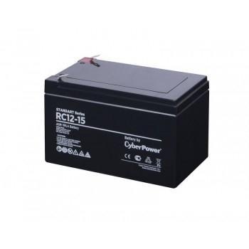 Аккумуляторная батарея SS CyberPower RC 12-15 / 12 В 15 Ач Cyberpower. Battery CyberPower Standart series RС - фото 1 - id-p212704473