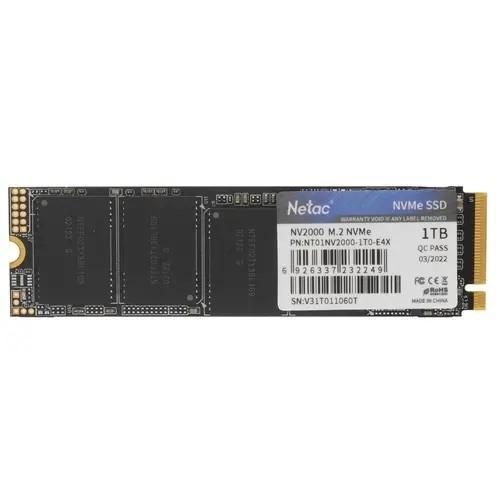 Накопитель SSD M.2 2280 M Netac 1TB NV2000 NT01NV2000-1T0-E4X PCI-Ex3.0 - фото 1 - id-p212718362