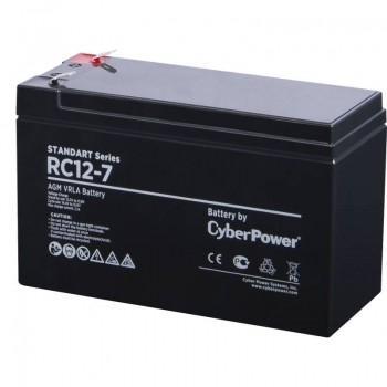 Аккумуляторная батарея SS CyberPower RC 12-7 / 12 В 7 Ач Cyberpower. Battery CyberPower Standart series RС - фото 1 - id-p203916155
