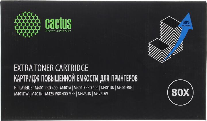 CACTUS CS-CF280X-MPS Тонер Картридж черный для HP LJ Pro 400/M401/M425 (13000 стр.) - фото 1 - id-p203908713