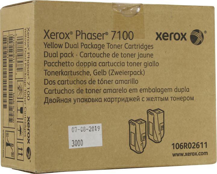Картридж лазерный Xerox 106R02611 желтый (9000стр.) для Xerox Ph 7100 - фото 1 - id-p218580235