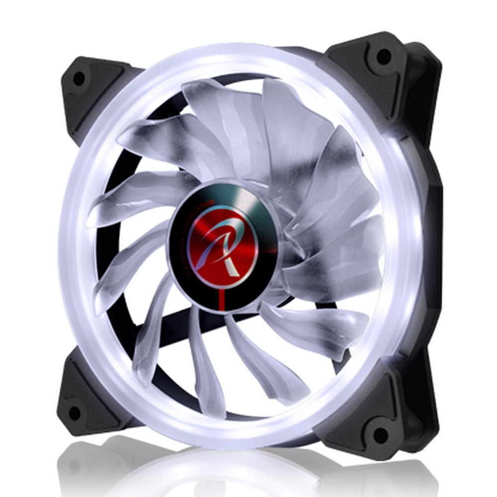 Вентилятор для корпуса RAIJINTEK IRIS 12 WHITE (120x120x25mm, PWM, 800-1800RPM, 26.5 dBA max, hydraulic - фото 1 - id-p216355970