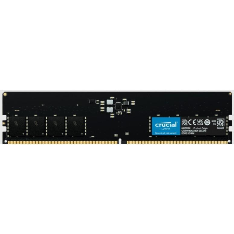 Оперативная память Crucial DDR5 16GB 4800 MT/s CL40 16Gbit CT16G48C40U5 - фото 1 - id-p214276178