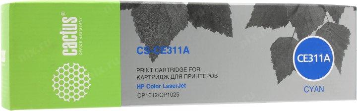 Картридж Cactus CS-CE311A Cyan для HP Color LJ CP1012/CP1025 - фото 1 - id-p212698173