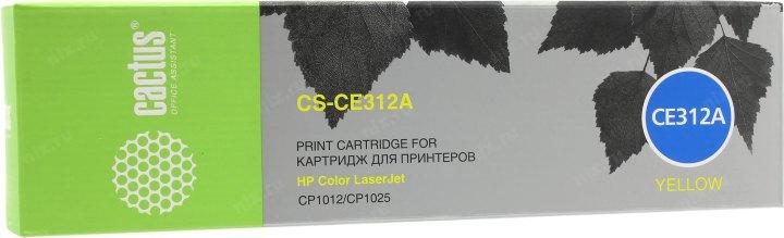 Картридж Cactus CS-CE312A Yellow для HP Color LJ CP1012/CP1025 - фото 1 - id-p212698172