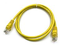 Патч-корд Buro UTP 4 пары cat5E CCA molded 1м желтый RJ-45 (m)-RJ-45 (m)