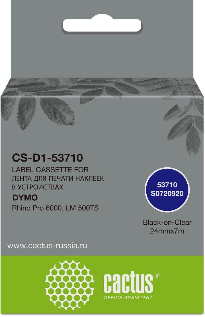 Картридж ленточный Cactus CS-D1-53710 53710 для Dymo Rhino Pro 6000, LM 500TS - фото 1 - id-p218811388