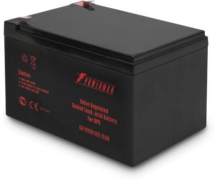 Батарея POWERMAN Battery CA12120, напряжение 12В, емкость 12Ач,макс. ток разряда 180А, макс. ток заряда 3.6А, - фото 1 - id-p212713867
