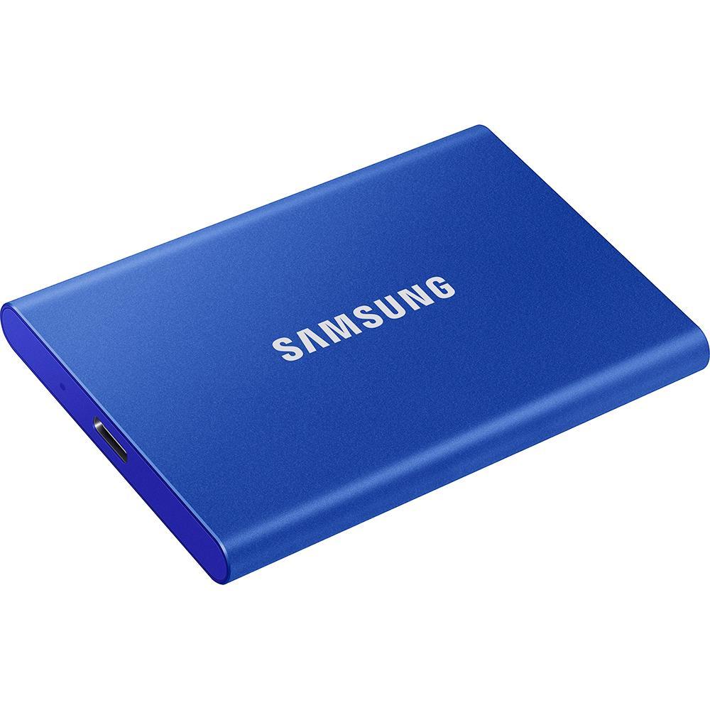 Накопитель SSD Samsung USB-C 2Tb MU-PC2T0H/WW T7 1.8" синий - фото 1 - id-p203908377