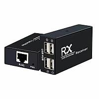 Удлинитель Orient VE01U4P USB Extender (USB B -> RJ45 -> 4xUSB A до 60м) + б.п.