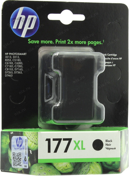 Картридж original HP C8719HE (№177XL) Black для HP PhotoSmart 3213/3313/8253 (повышенной ёмкости) - фото 1 - id-p208732441