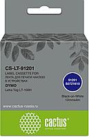 Картридж ленточный Cactus CS-LT-91201 91201 для Dymo Letra Tag LT-100H