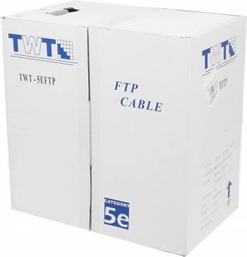 Кабель информационный Lanmaster TWT-5EFTP кат.5е F/UTP общий экран 4X2X24AWG PVC внутренний 305м серый - фото 1 - id-p212715543