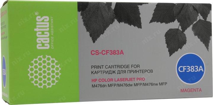 Картридж Cactus CS-CF383A Magenta для Color HP LJ Pro M476dn/nw/dw - фото 1 - id-p212715272