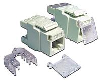 LANMASTER LAN-OK45U6/180-WH Модуль Keystone, RJ45, кат.6, UTP, 180 градусов, со шторкой, белый