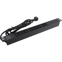 Exegate ServerPro PDU-19H005 Al-10C13-EU3 EX280863RUS Блок силовых розеток 19" чёрный 1U 10xIEC-320-C13