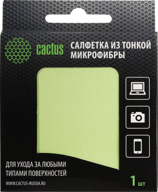 Cactus CS-MF01 Салфетка из микрофибры 18x18 см (цена за 1шт в уп-ке 6шт) - фото 1 - id-p203918134