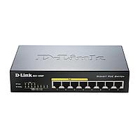 D-Link DGS-1008P/E1A Неуправляемый коммутатор с 8 портами 10/100/1000Base-T, функцией энергосбережения и