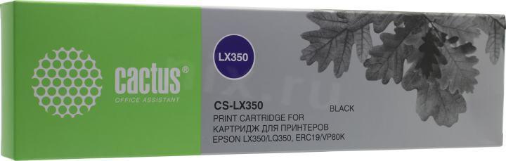 Картридж матричный Cactus CS-LX350 черный для Epson LX350/LQ350/ERC19/VP80K - фото 1 - id-p203909184