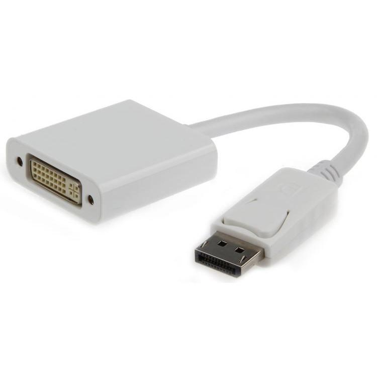 Gembird Переходник DisplayPort - DVI , 20M/19F, белый (A-DPM-DVIF-002-W ) - фото 1 - id-p218191313