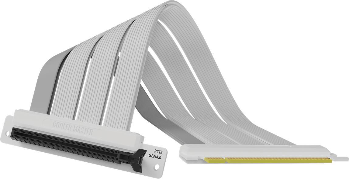 Кабель MCA-U002R-WPCI40-200 Cooler Master Riser Cable PCIe 4.0 x16,White -200mm V2 - фото 1 - id-p214713010