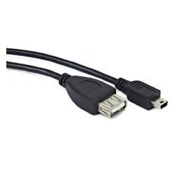 Gembird/Cablexpert A-OTG-AFBM-002 AF/Mini-BM, Кабель USB 2.0 OTG , 0.15м, пакет - фото 1 - id-p215798747