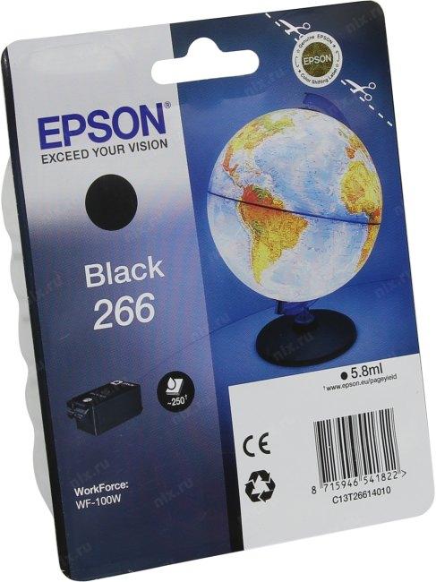 EPSON C13T26614010 Картридж черный для WF-100 (cons ink) - фото 1 - id-p212699477