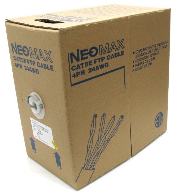 NEOMAX [NM20001] Кабель F/UTP cat.5e 4 пары (305 м) 0.52 мм (24 AWG) Медь PVC jacket - фото 1 - id-p212698741
