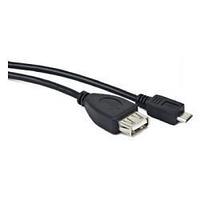 Gembird/Cablexpert A-OTG-AFBM-001 AF/MicroBM, Кабель USB 2.0 OTG , 0.15м, пакет