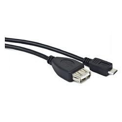 Gembird/Cablexpert A-OTG-AFBM-001 AF/MicroBM, Кабель USB 2.0 OTG , 0.15м, пакет - фото 1 - id-p212706958