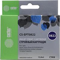 Cactus EPT0822 Картридж струйный CS-EPT0822 голубой для Epson Stylus Photo R270/290/RX590 (11,4ml)