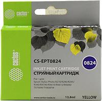 Cactus EPT0824 Картридж струйный CS-EPT0824 CS-EPT0824 желтый для Epson Stylus Photo R270/290/RX590 (11,4ml)