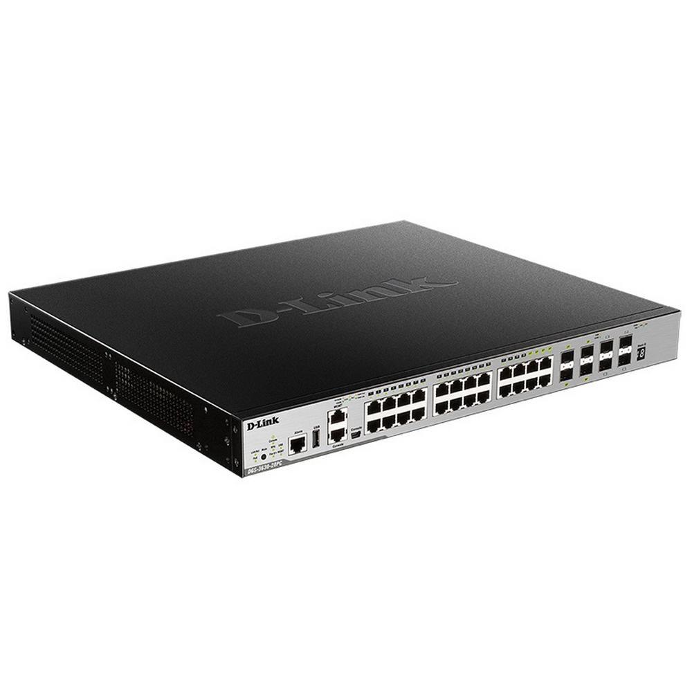 D-Link DGS-3630-28PC/A1ASI Управляемый стекируемый коммутатор 3 уровня с 20 портами 10/100/1000Base-T, 4 - фото 1 - id-p222434758