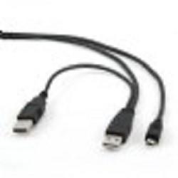 Gembird/Cablexpert CCP-USB22-AM5P-3 USB 2.0 Pro Кабель , 2xAM/miniBM 5P, 0.9м, экран, черный - фото 1 - id-p204364596