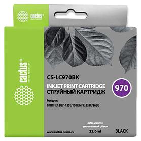 CACTUS LC-970BK Картридж для Brother Brother DCP-135C/150C/MFC-235C/260C, (22.6мл), черный