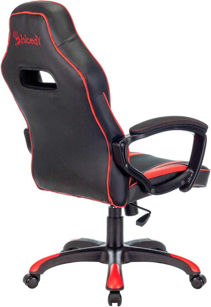 Кресло игровое A4Tech Bloody GC-250 черный/красный эко.кожа/ткань крестов. - фото 1 - id-p219216031