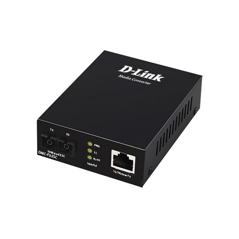 D-Link DMC-F02SC/B1A/E Медиаконвертер из 100BASE-TX по витой паре в 100BASE-FX по многомодовому волокну (2км, - фото 1 - id-p211090061