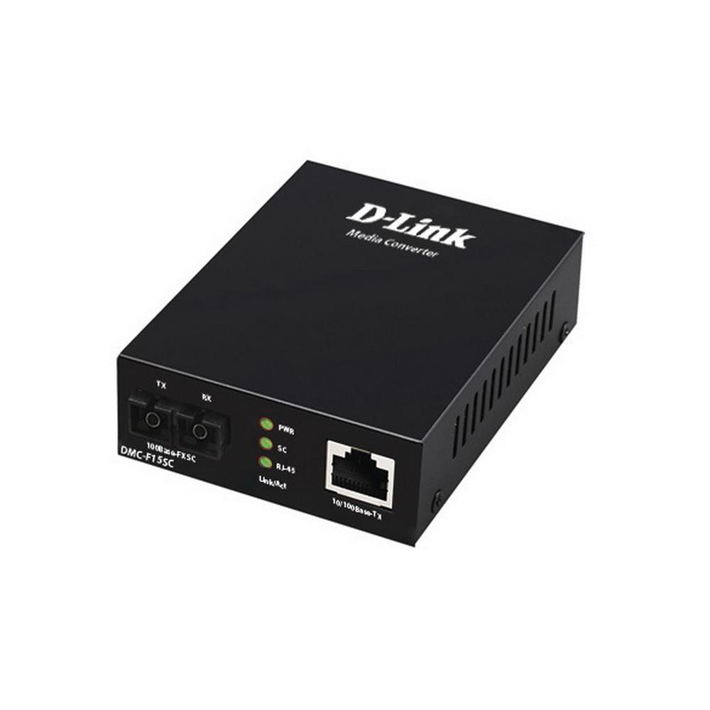 D-Link DMC-F15SC/B1A Медиаконвертер из 100BASE-TX по витой паре в 100BASE-FX по одномодовому волокну (15 км, - фото 1 - id-p212710203