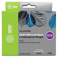 CACTUS LC-970С Картридж для Brother Brother DCP-135C/150C/MFC-235C/260C, (20мл), голубой