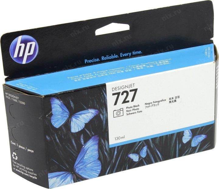 Картридж HP B3P23A (№727) Photo Black для HP DesignJet T920/1500/2500 - фото 1 - id-p210227848