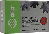 CACTUS PFI-102BK Картридж струйный для Canon iPF500/iPF600/iPF700/ MFP M40/iPF765/LP17/LP24, черный (130мл)