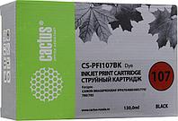 CACTUS PFI-107BK Картридж струйный для Canon IP iPF670/iPF680/iPF685/iPF770/iPF780/iPF785 черный (130мл)