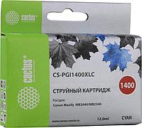 CACTUS PGI-1400XL C Картридж струйный для Canon MB2050/MB2350/MB2040/MB2340, голубой (12мл)