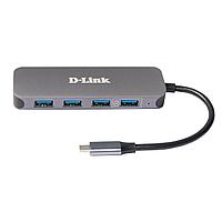 D-Link DUB-2340/A1A Концентратор с 4 портами USB 3.0 (1 порт с поддержкой режима быстрой зарядки), 1 портом