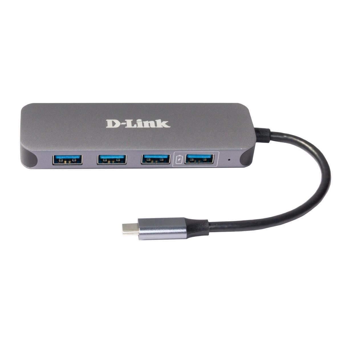 D-Link DUB-2340/A1A Концентратор с 4 портами USB 3.0 (1 порт с поддержкой режима быстрой зарядки), 1 портом - фото 1 - id-p208765968