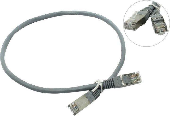 Кабель Patch Cord FTP кат.5e 0.5м серый - фото 1 - id-p211091820